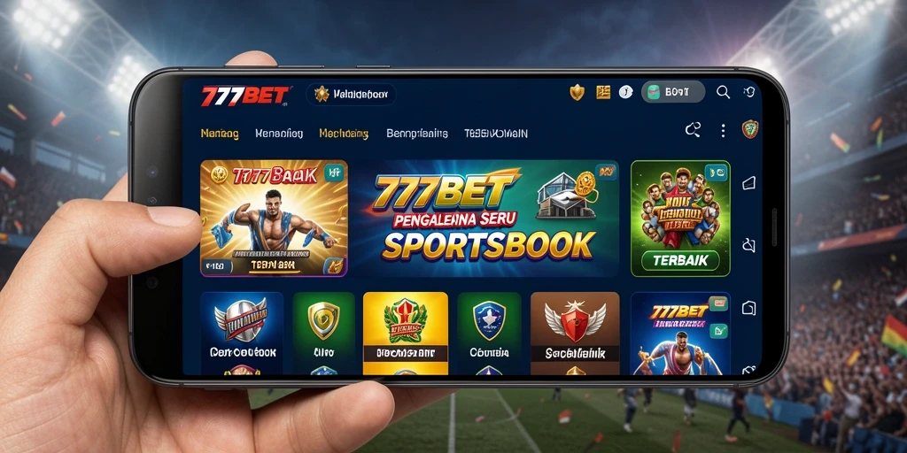 Tampilan antarmuka aplikasi 777BET yang modern dan responsif.