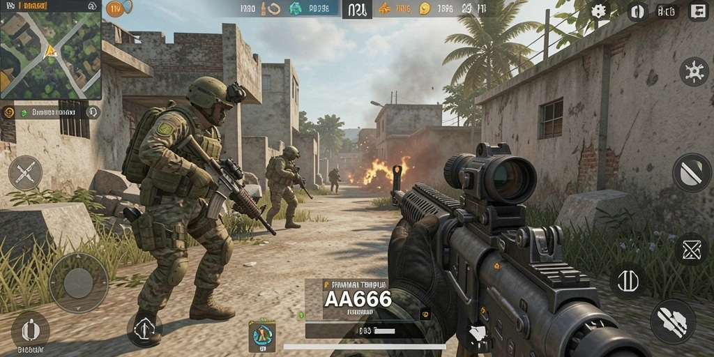 Tampilan menegangkan dari gameplay <strong>AA666</strong> yang penuh aksi.