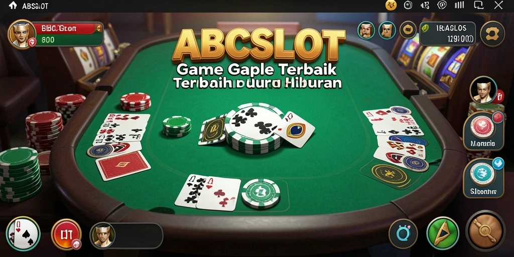 Gameplay ABCSLOT yang seru saat bermain Gaple.