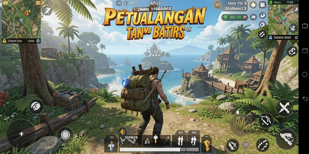 Tampilan gameplay yang mendalam di dunia terbuka API33.