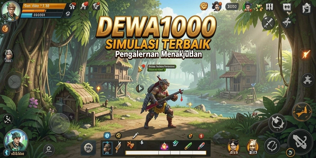 Tampilan gameplay DEWA1000 yang menggugah selera.