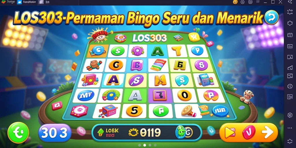 Tampilan layar permainan Bingo di LOS303 yang menyenangkan.