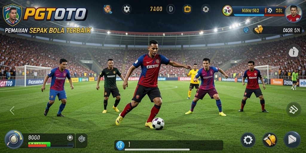 Tampilan gameplay PGTOTO dengan aksi seru di lapangan.
