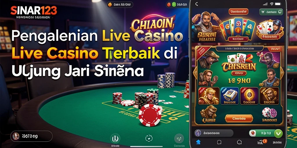Screenshot gameplay SINAR123 yang menampilkan dealer langsung dan permainan mendebarkan.