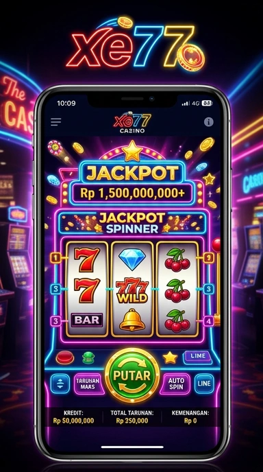 Tampilan antarmuka aplikasi xe77 yang user-friendly.